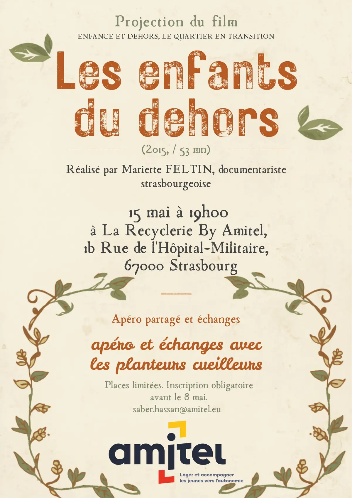 Projection du film Les enfants du dehors