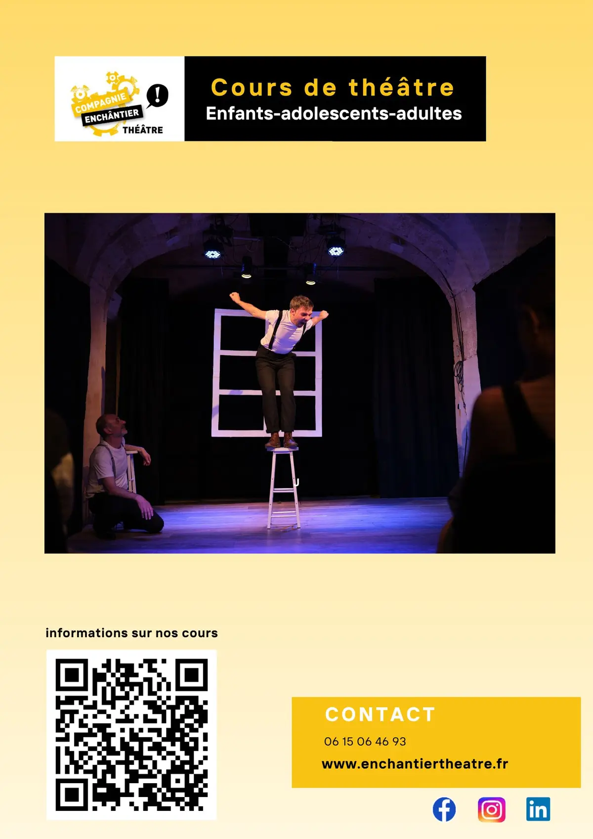 Rentrées des cours  d'Enchântier Théâtre
