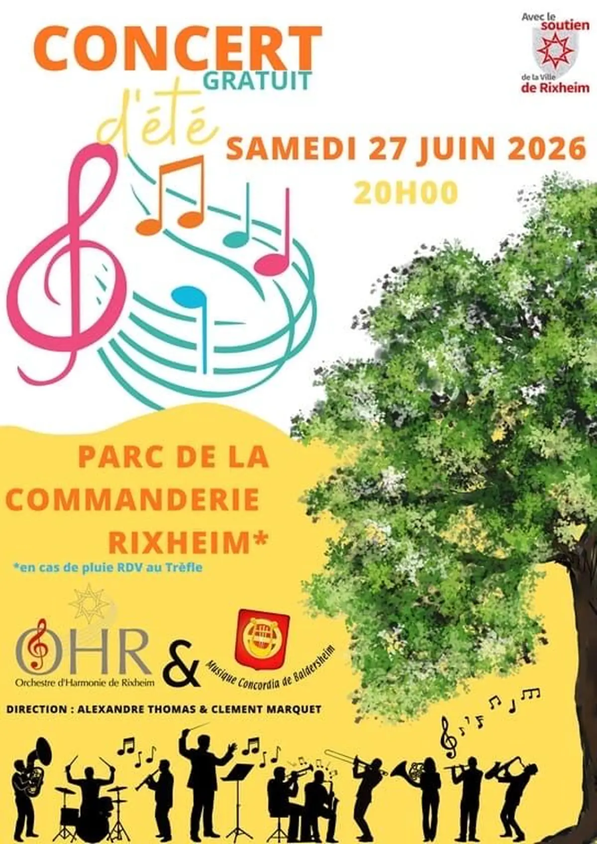Concert d’été organisé par l’Orchestre d’Harmonie de Rixheim