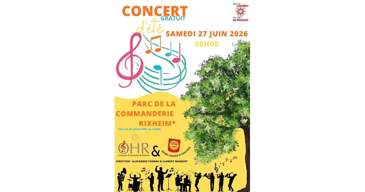 Concert d’été organisé par l’Orchestre d’Harmonie de Rixheim