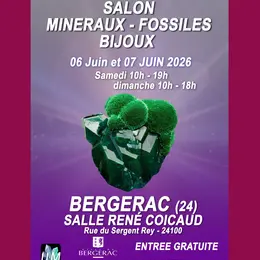 Salon minéraux, fossiles, bijoux de créateur.