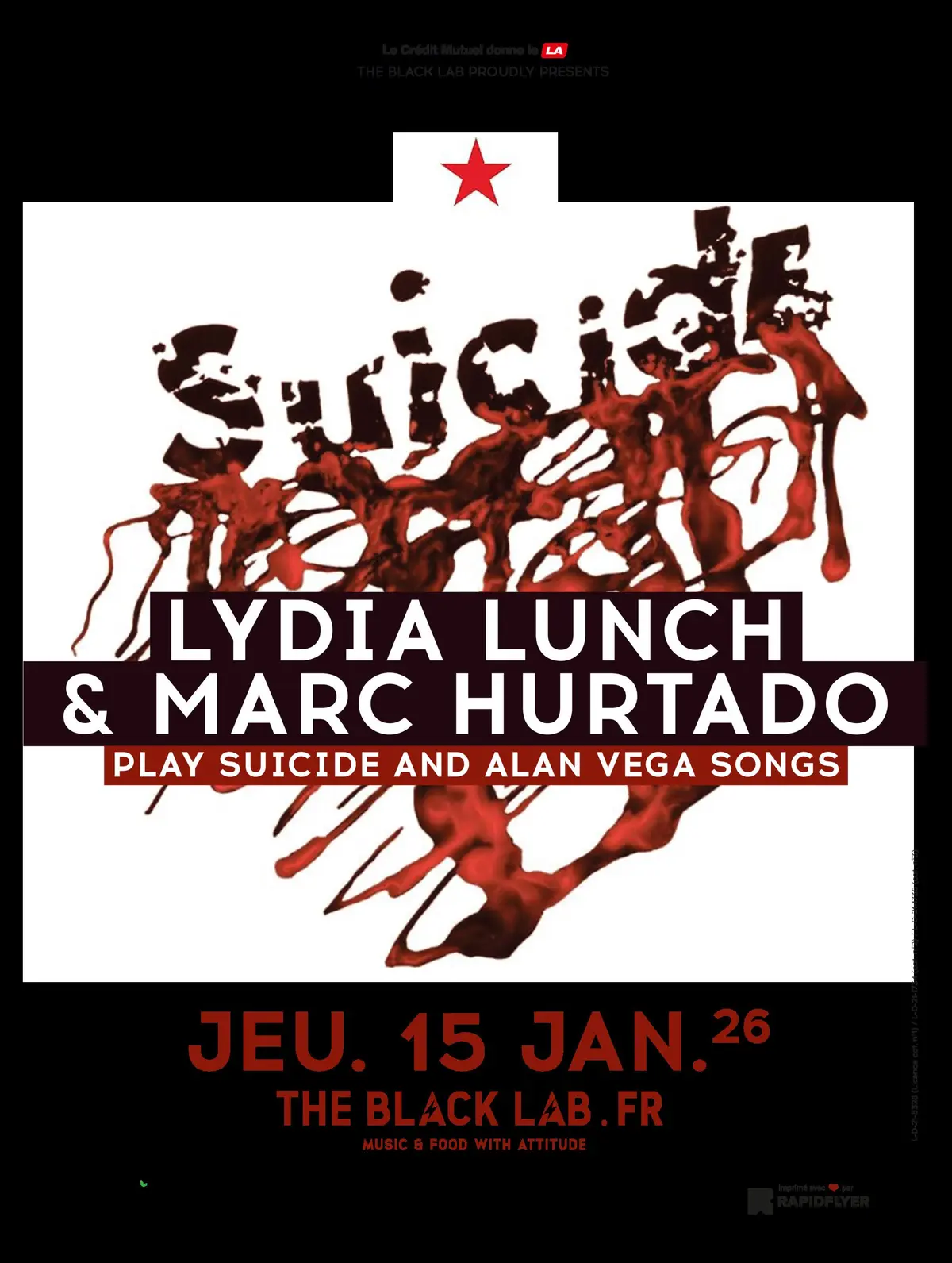 Lydia Lunch & Marc Hurtado play Suicide and Alan Vega songs