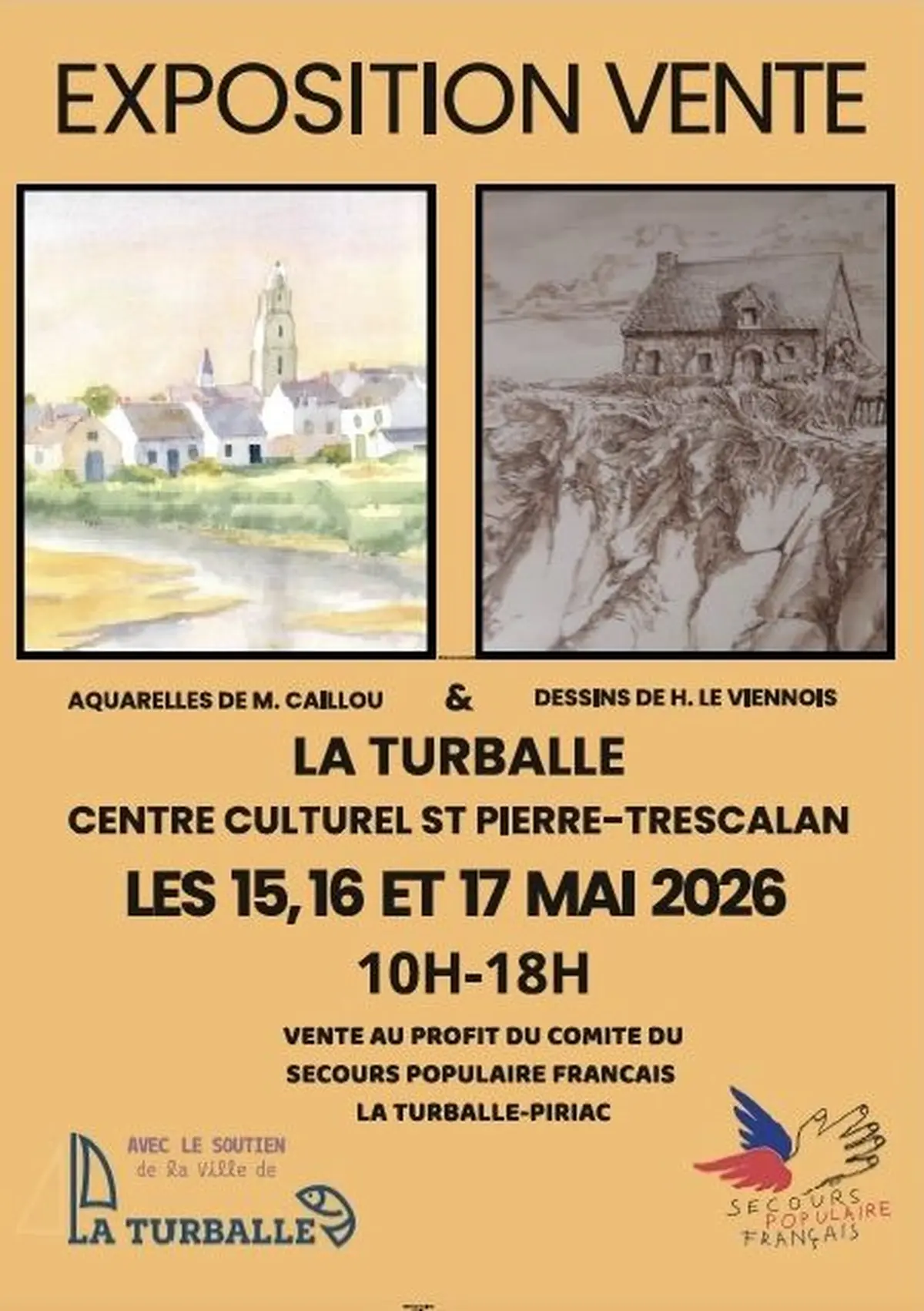 Exposition Vente d'aquarelles et de dessins