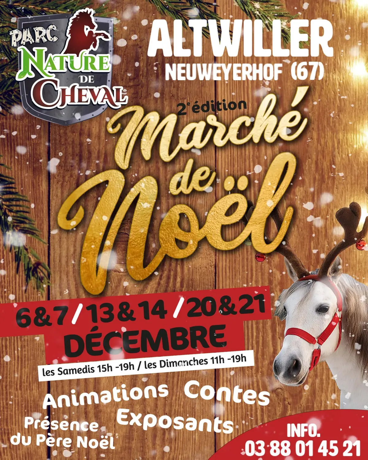Marché de Noël au Parc Nature de Cheval