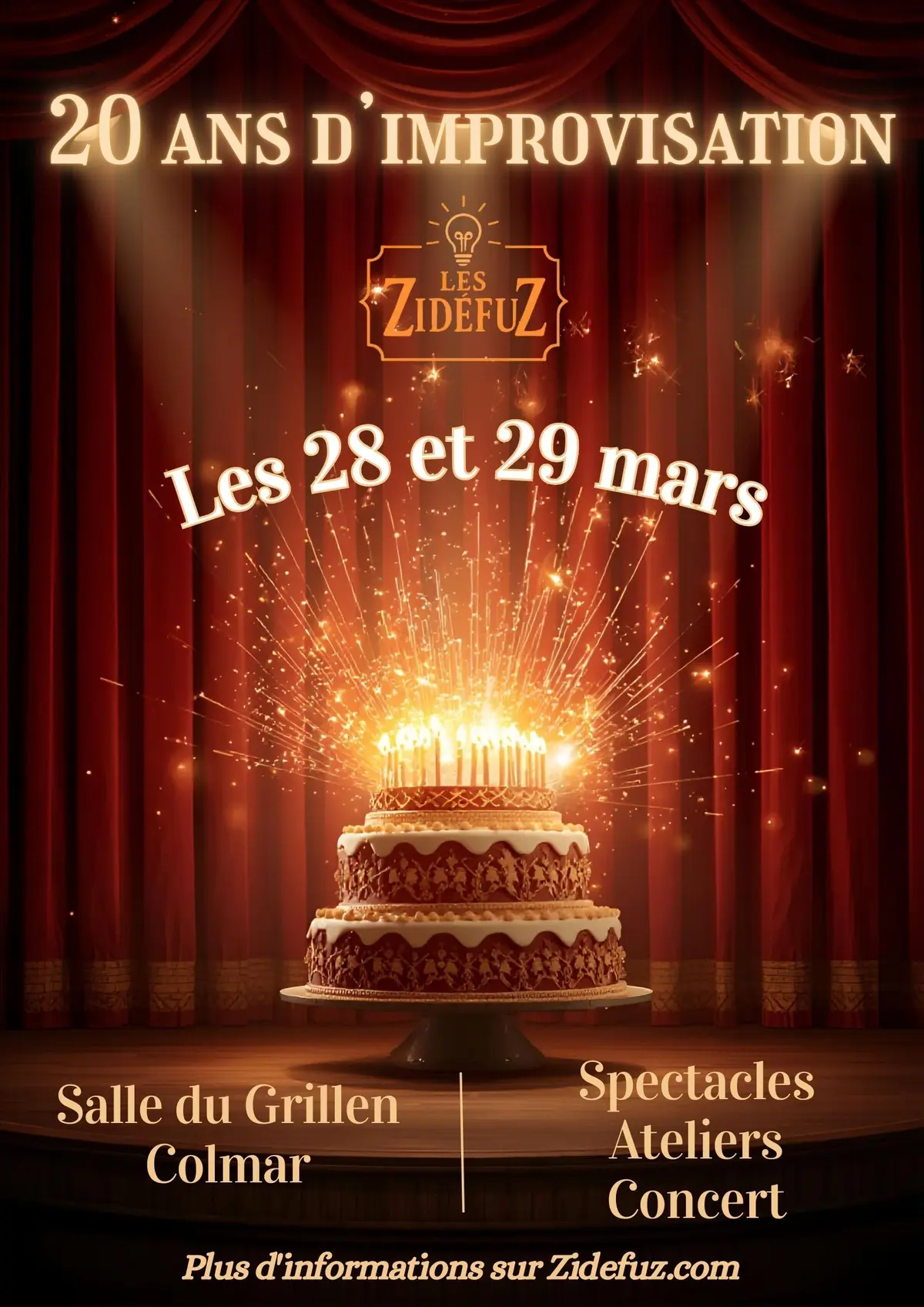 Théâtre d'Improvisation - Evènement Les 20 ans des ZidéfuZ