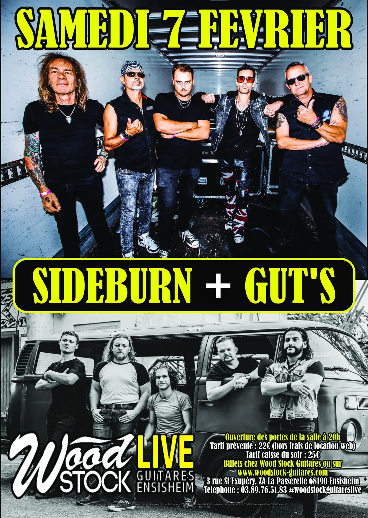 Sideburn + Gut's chez Wood Stock Guitares 