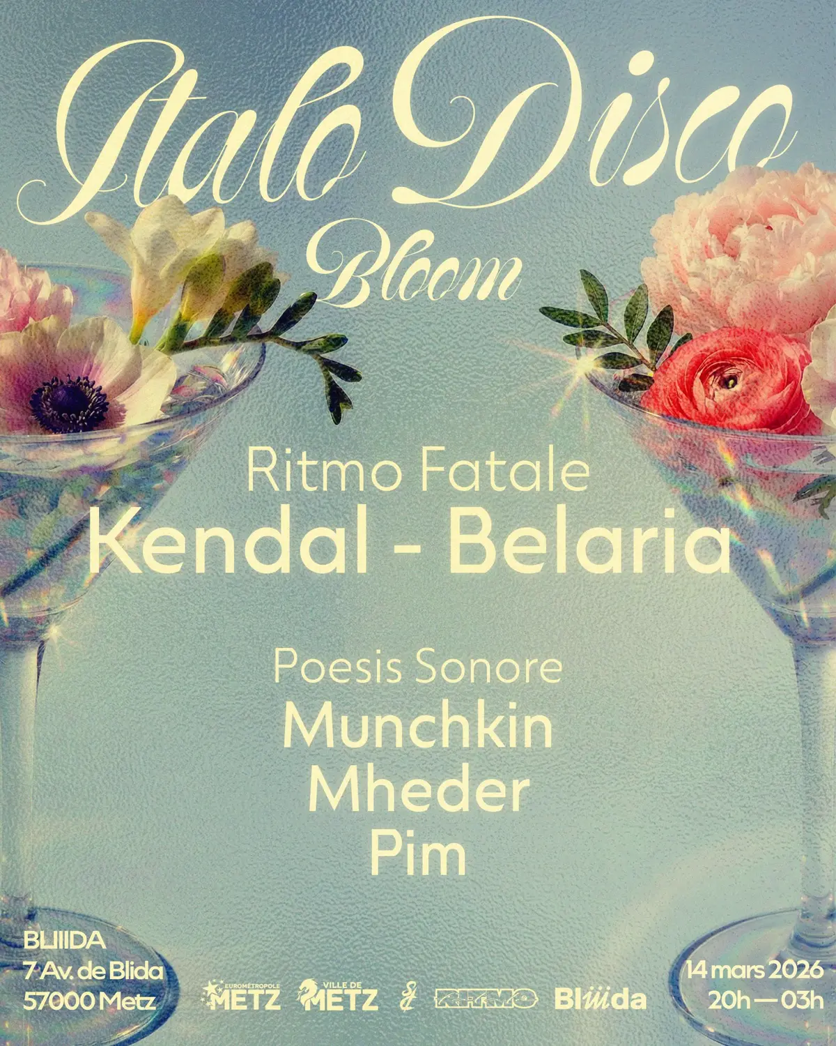 KENDAL, BELARIA (Ritmo Fatale) : Italo Disco Bloom // Poesis Sonore