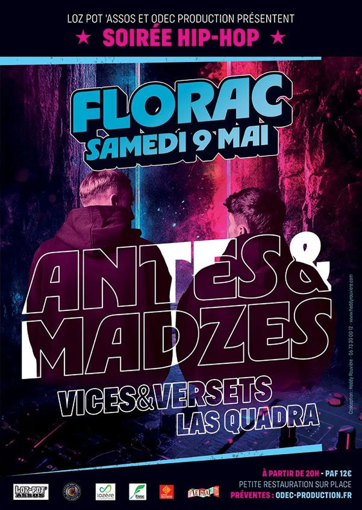 Hip-Hop à Florac  Antes & Madzes + Vices & Versets + Las quadra