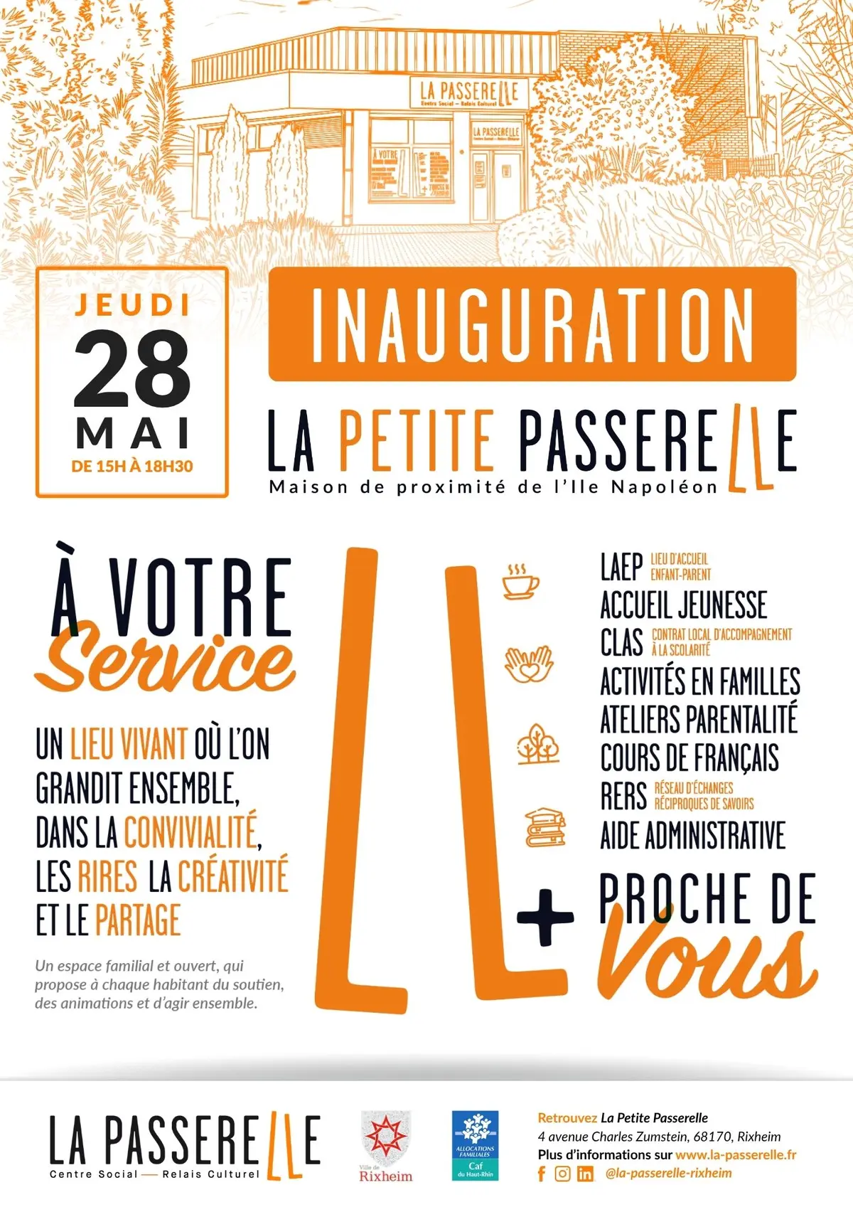 Inauguration La Petite Passerelle, Maison des habitants à Rixheim