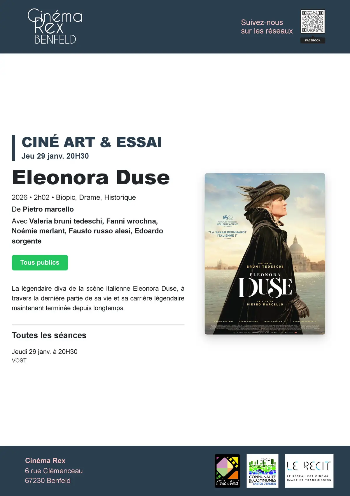 [Cinéma] Art & Essai : Eleonora Duse