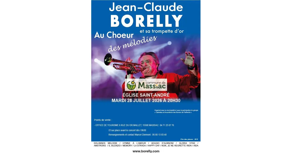 Jean-Claude Borelly et sa Trompette d'Or à Massiac