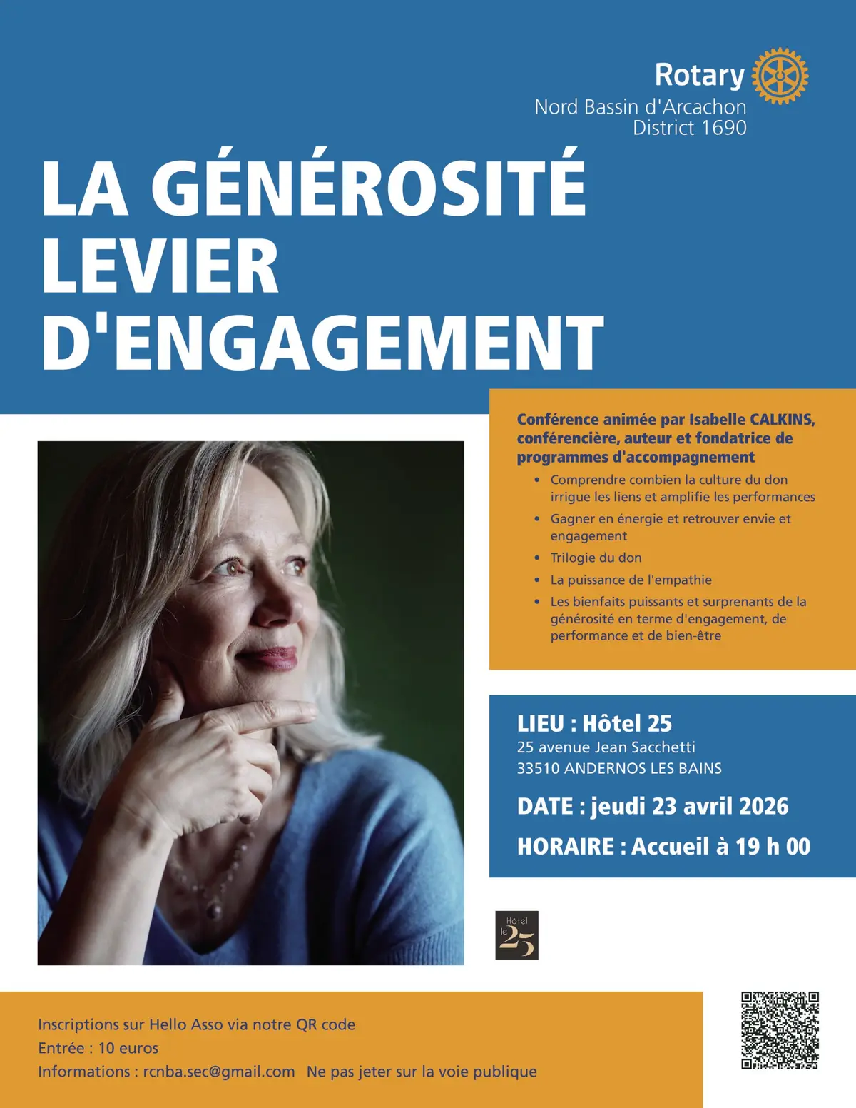 La générosité levier d'engagement à Andernos les Bains