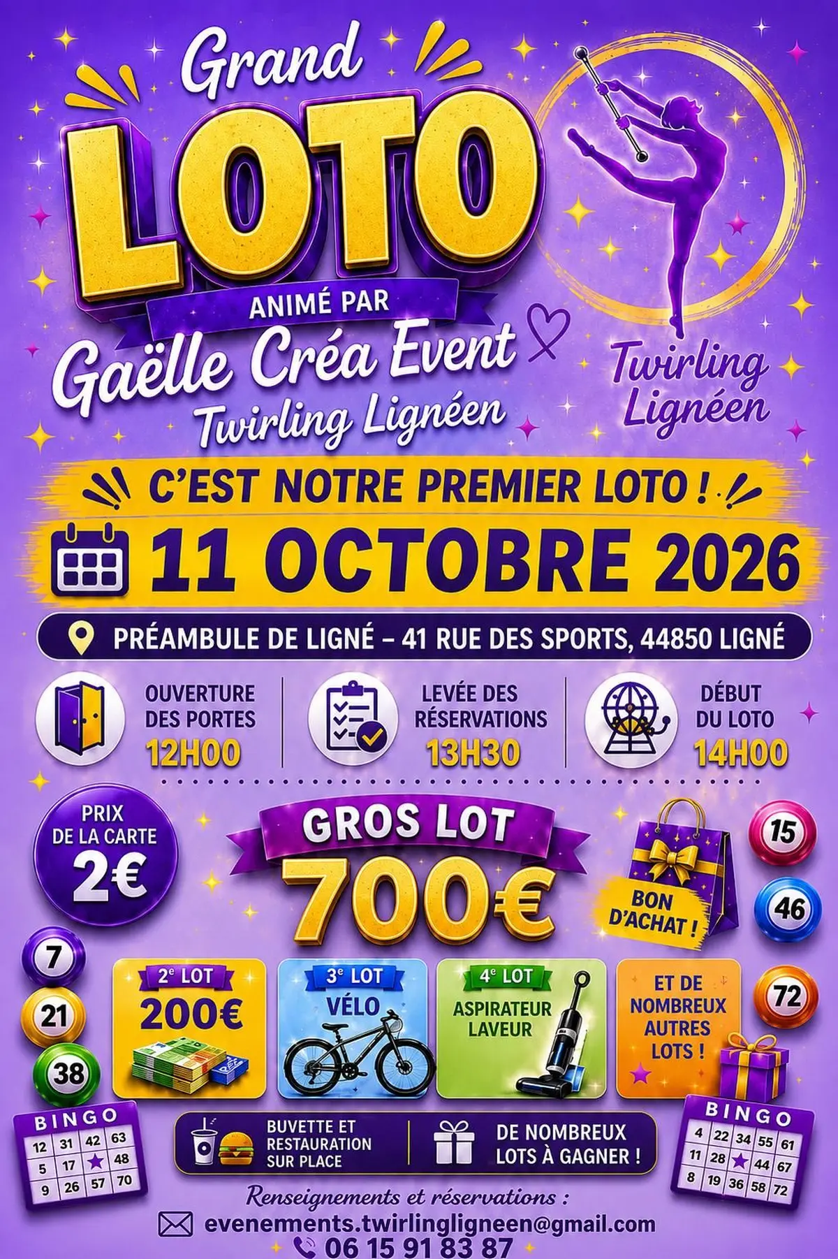 Premier loto du Twirling Lignéen 
