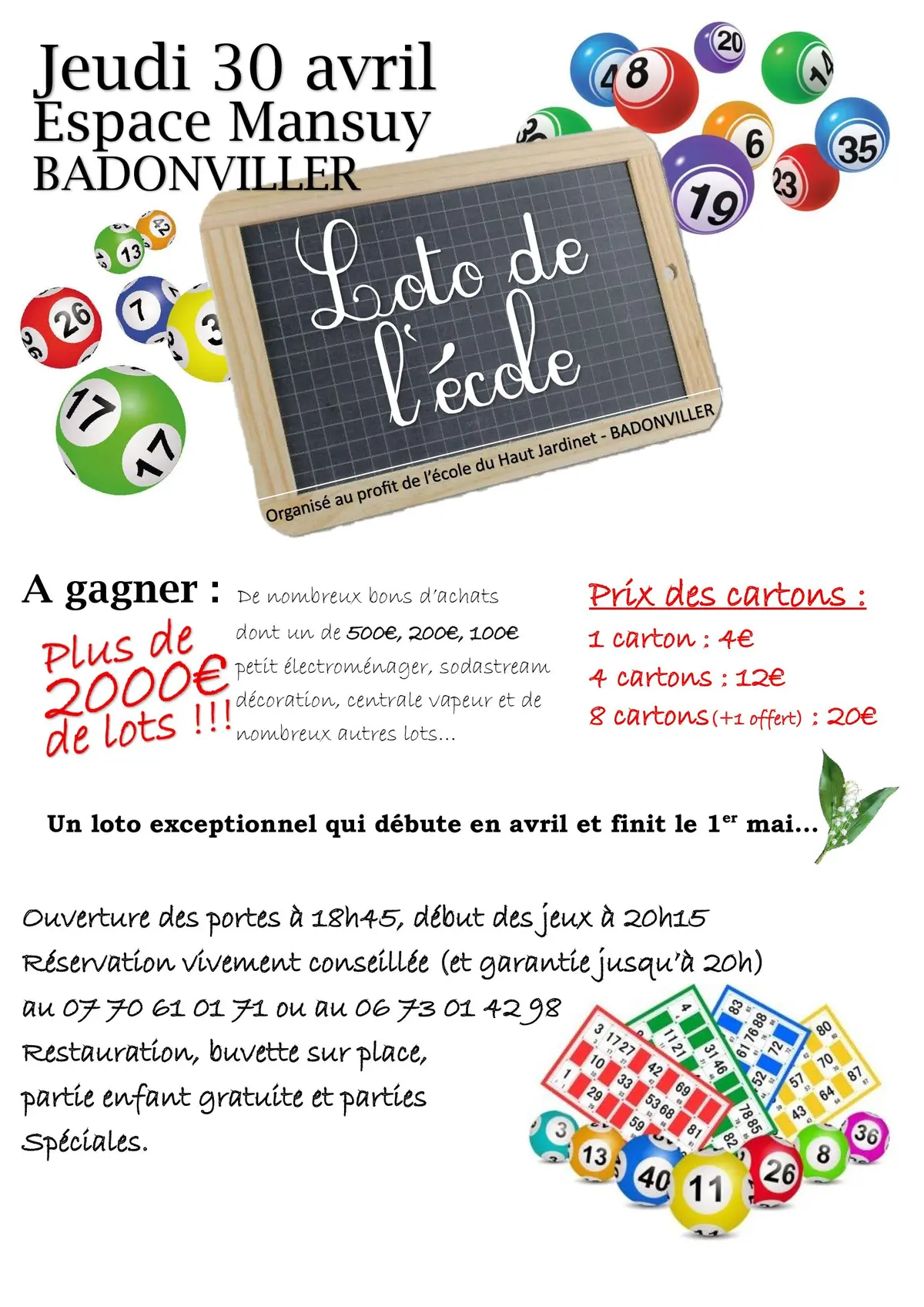 Loto de l'école