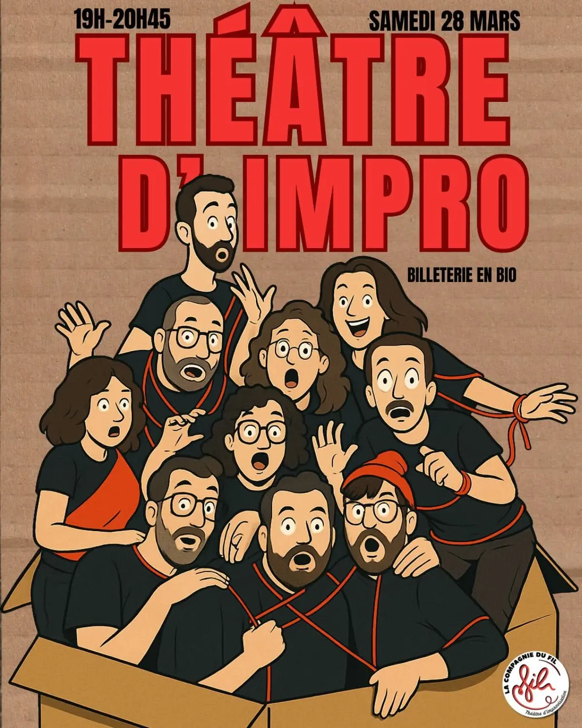 Théâtre d'improvisation - FIL GOOD - La Compagnie du Fil