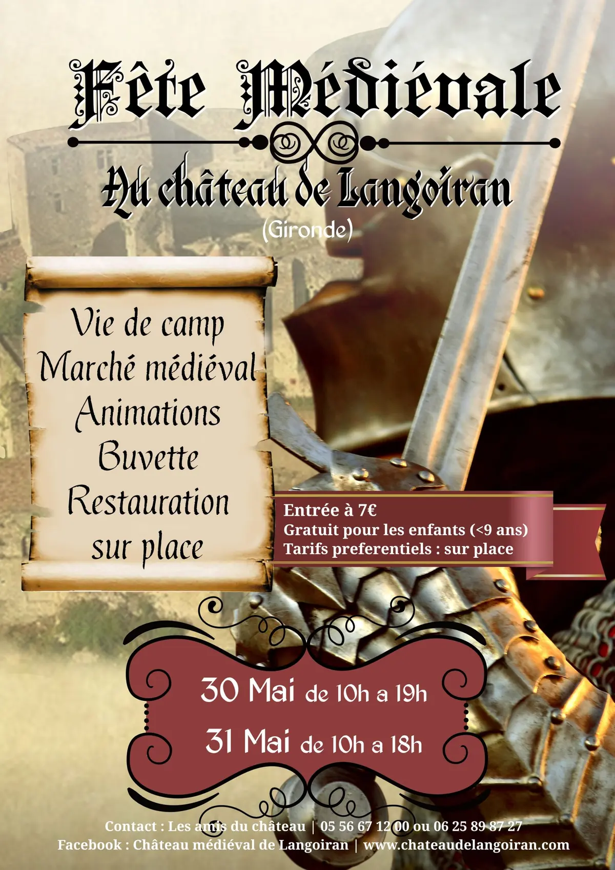 médiévales du château de Langoiran