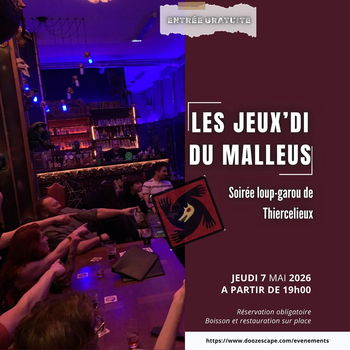 Les Jeux'Di du Malleus - Soirée Loup-Garou