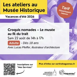 Atelier « Croquis nomades – Le musée au fil du trait »