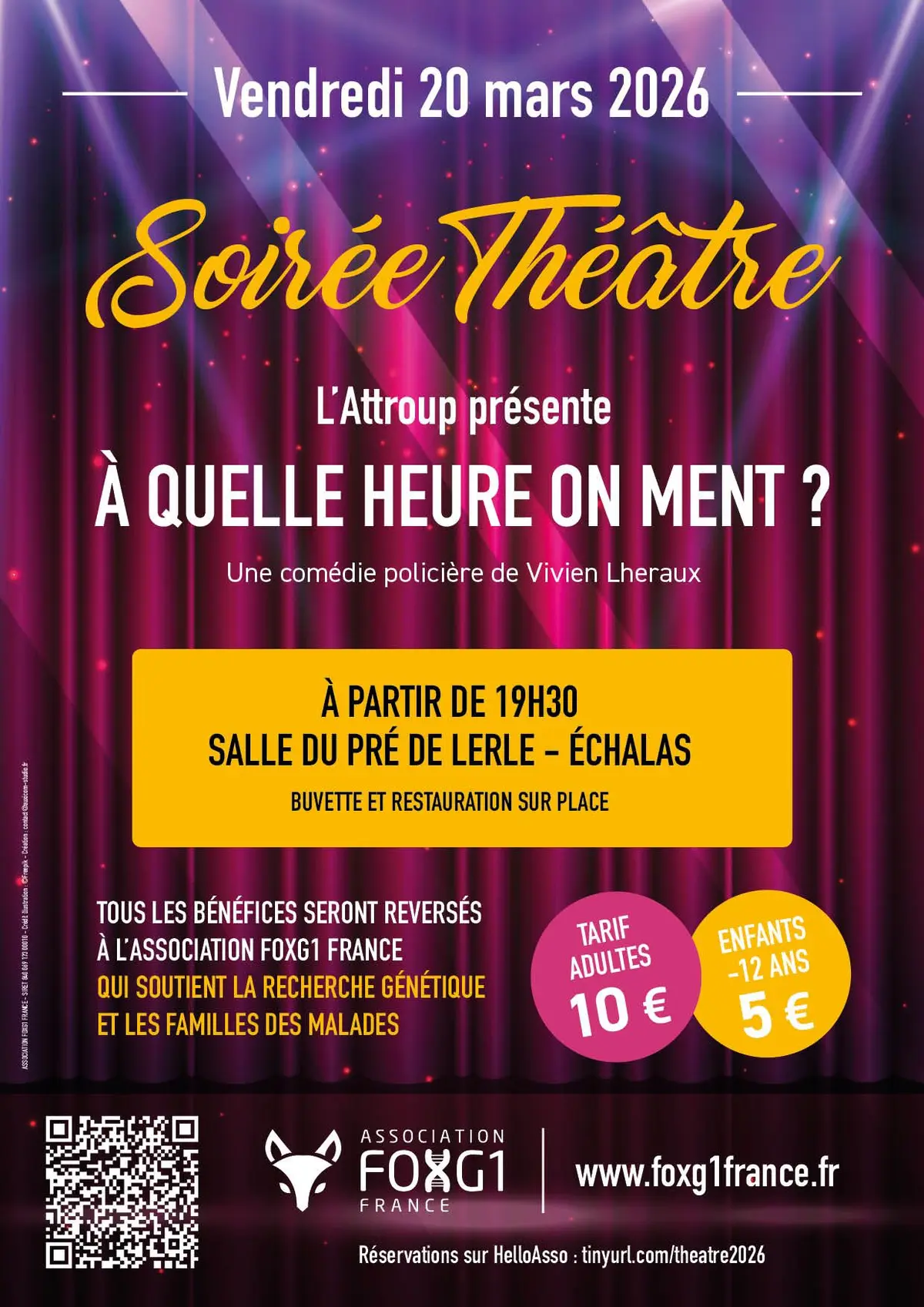 Soirée théâtre caritative