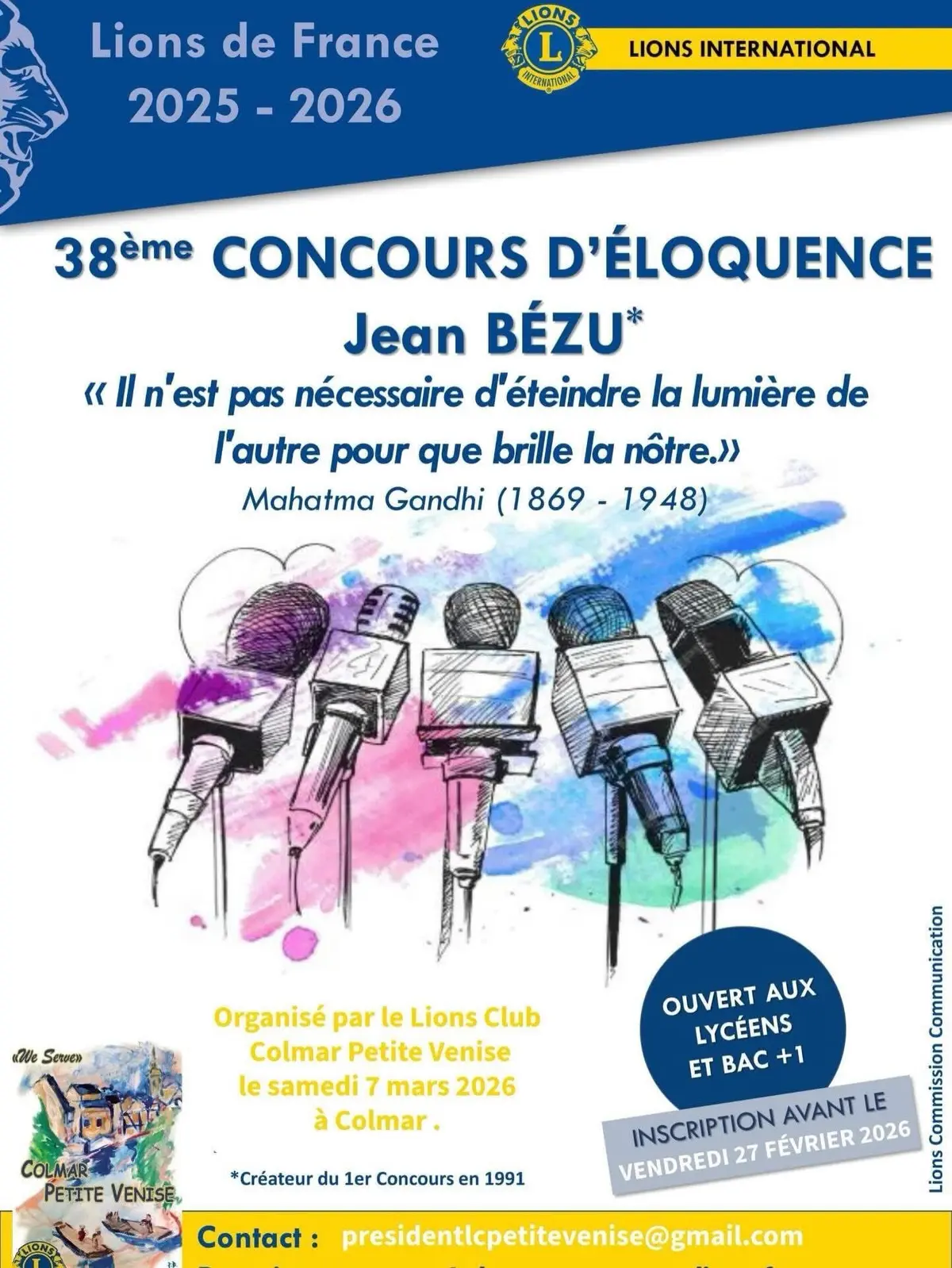 Concours d’éloquence 2026