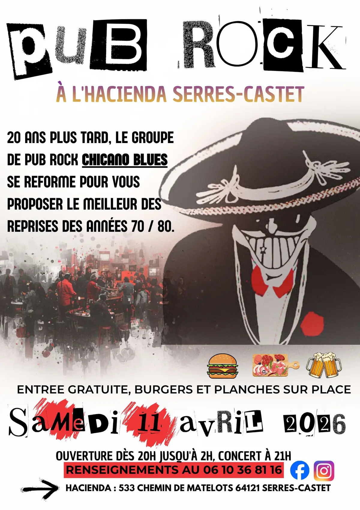 Pub Rock Hacienda Serres Castet 