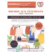 Bourse aux vêtements, jeux, jouets, puériculture