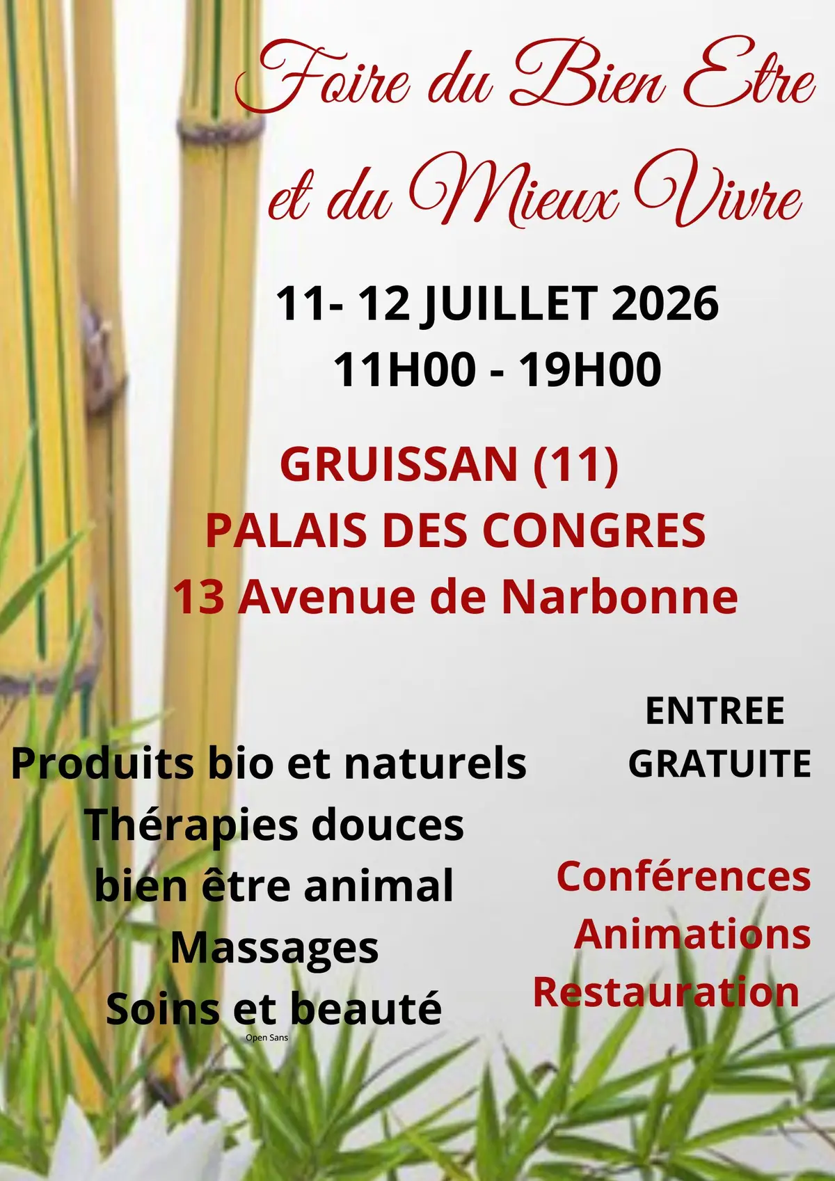 Foire du bien être et du mieux vivre