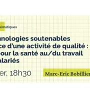 Des technologies soutenables au service d’une activité de qualité