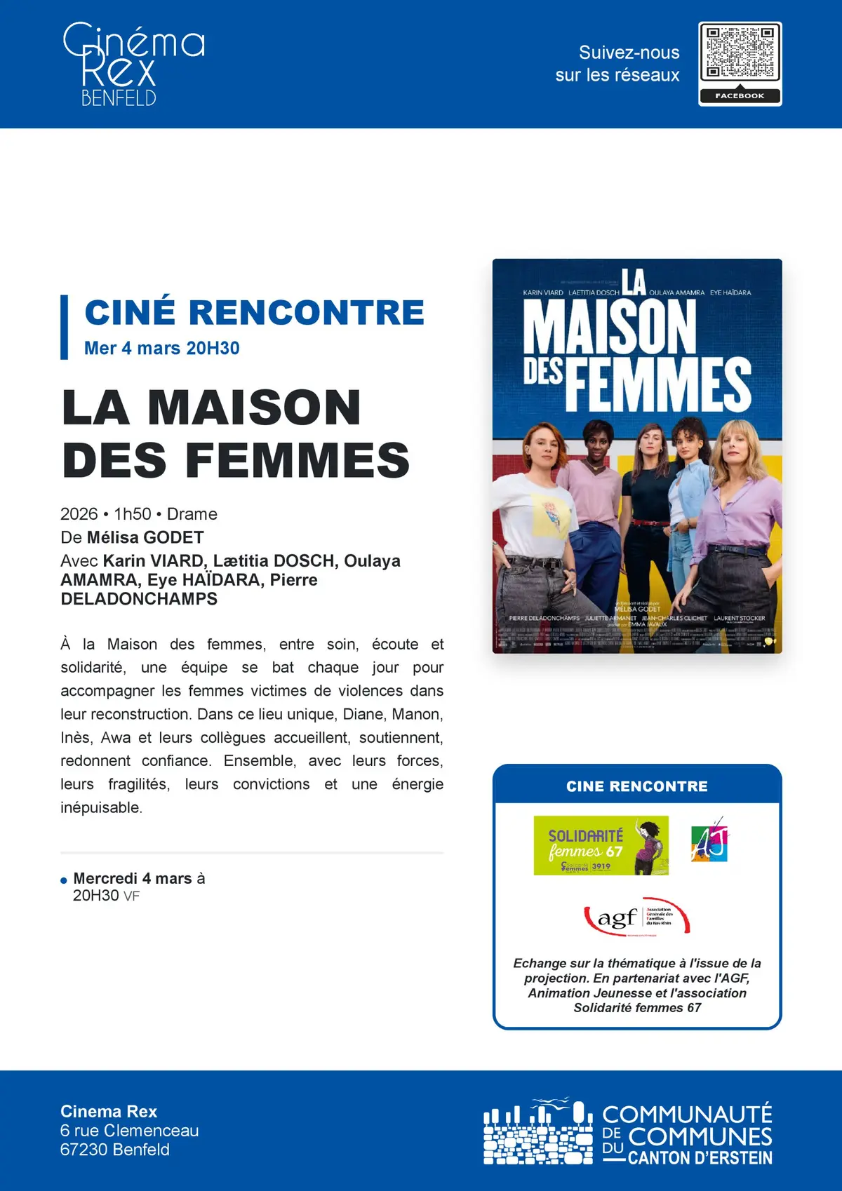 [Cinéma] Ciné Rencontre : La maison des femmes