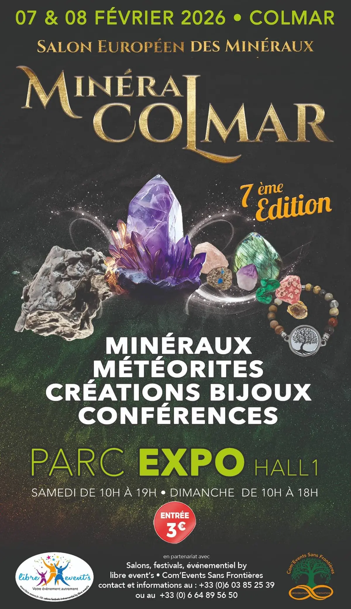 Salon européen des minéraux - créations - joaillerie - espace bien-être