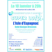 Super loto 3STT tennis de table de l'Isle d'Espagnac 10 Janvier 2026
