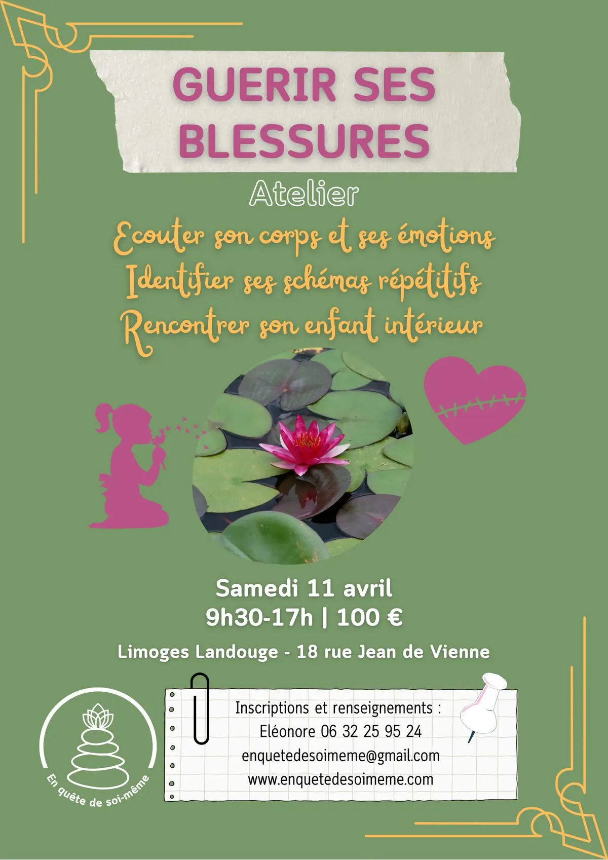 Atelier Guérir ses blessures