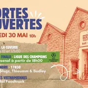 Portes ouvertes (visites, foodtruck, DJ Set, Diffusion PSG/Arsenal)