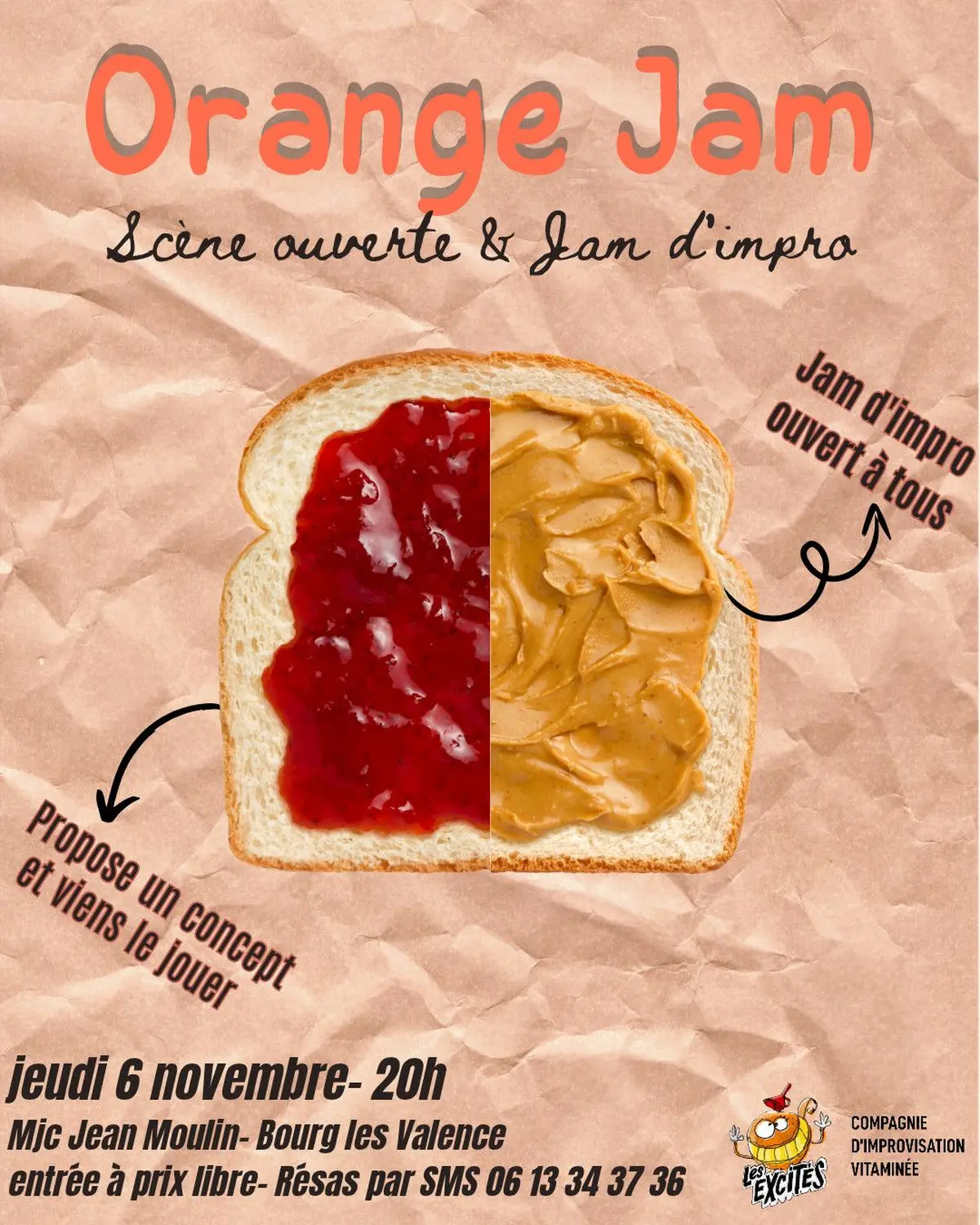 Orange Jam : scène ouverte d'improvisation théâtrale