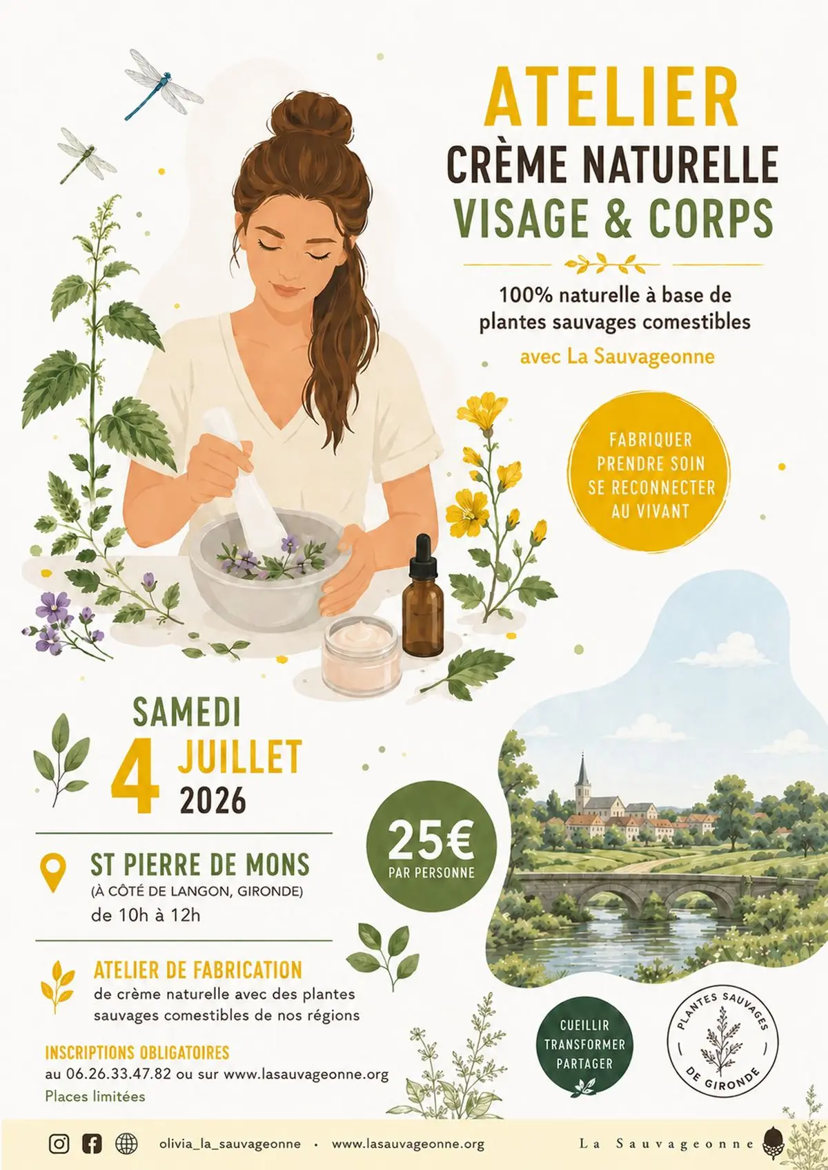 Atelier cosmétique  naturelle aux plantes sauvages 