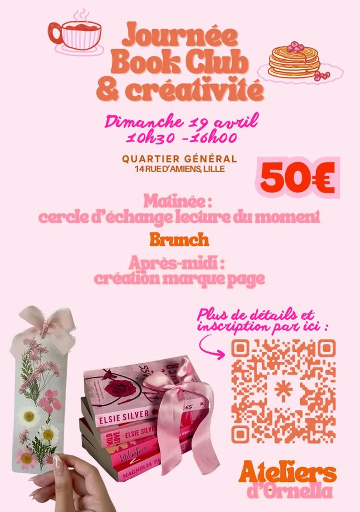 Journée book club & créativité par les ateliers d'ornella au qg