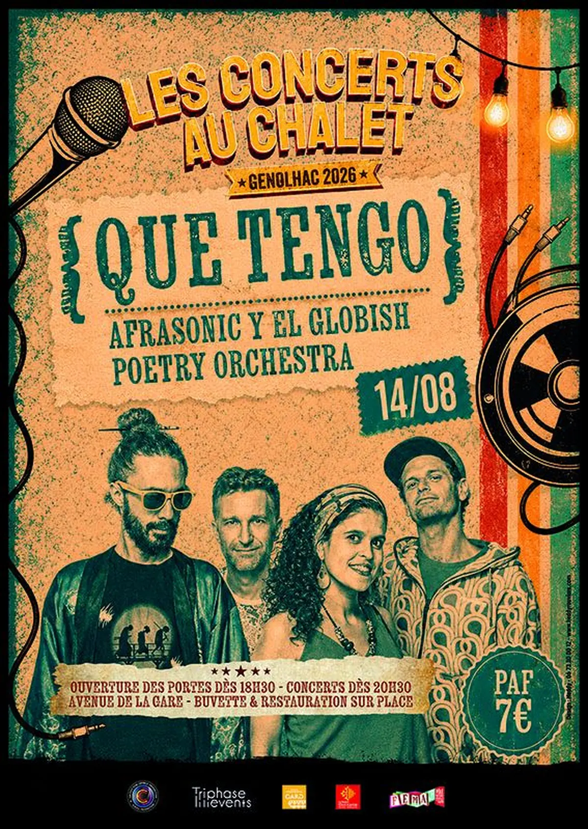 Que Tengo + Afrasonic y el GPO  au Chalet