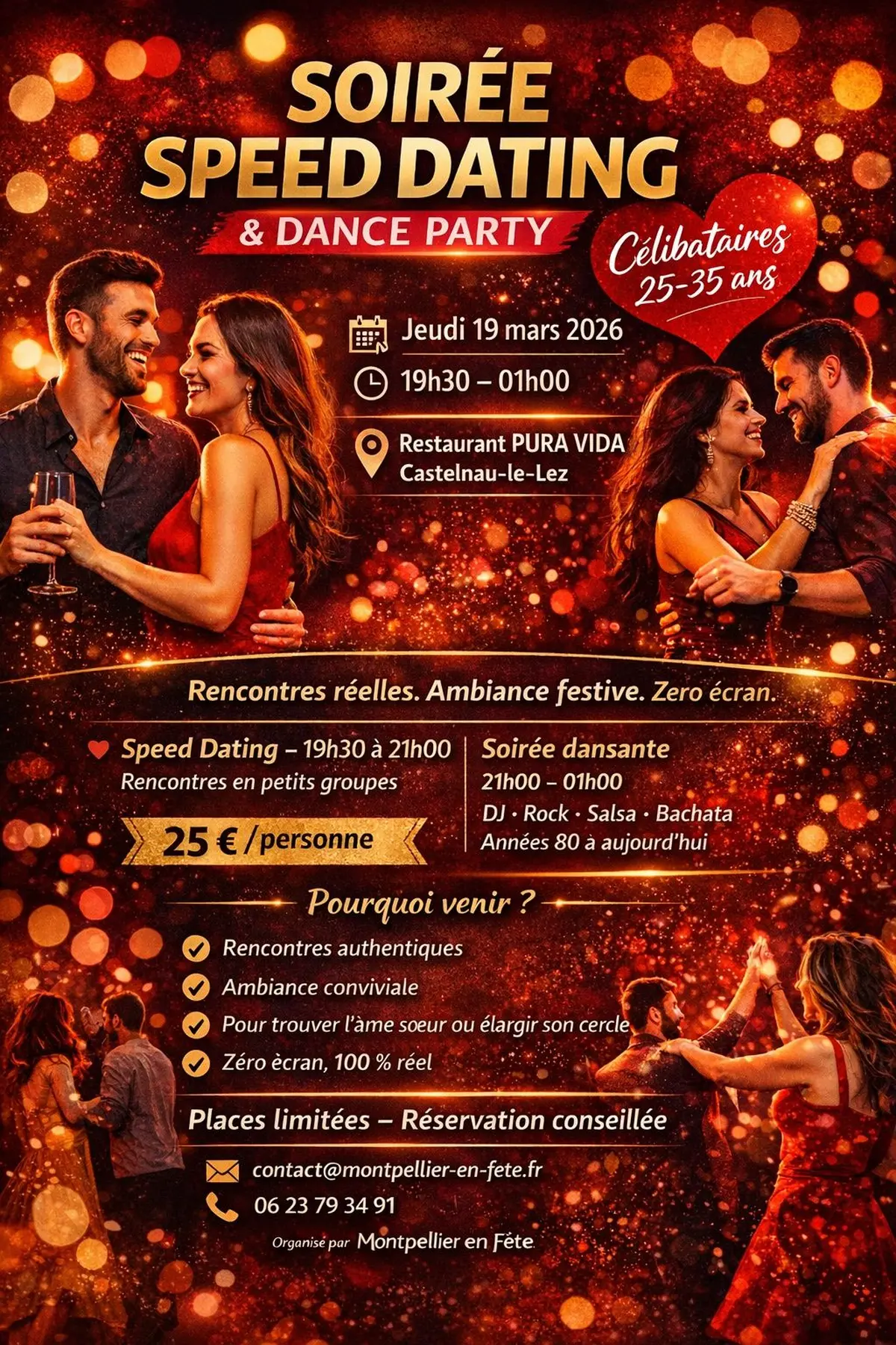 Soirée célibataires + Speed Dating