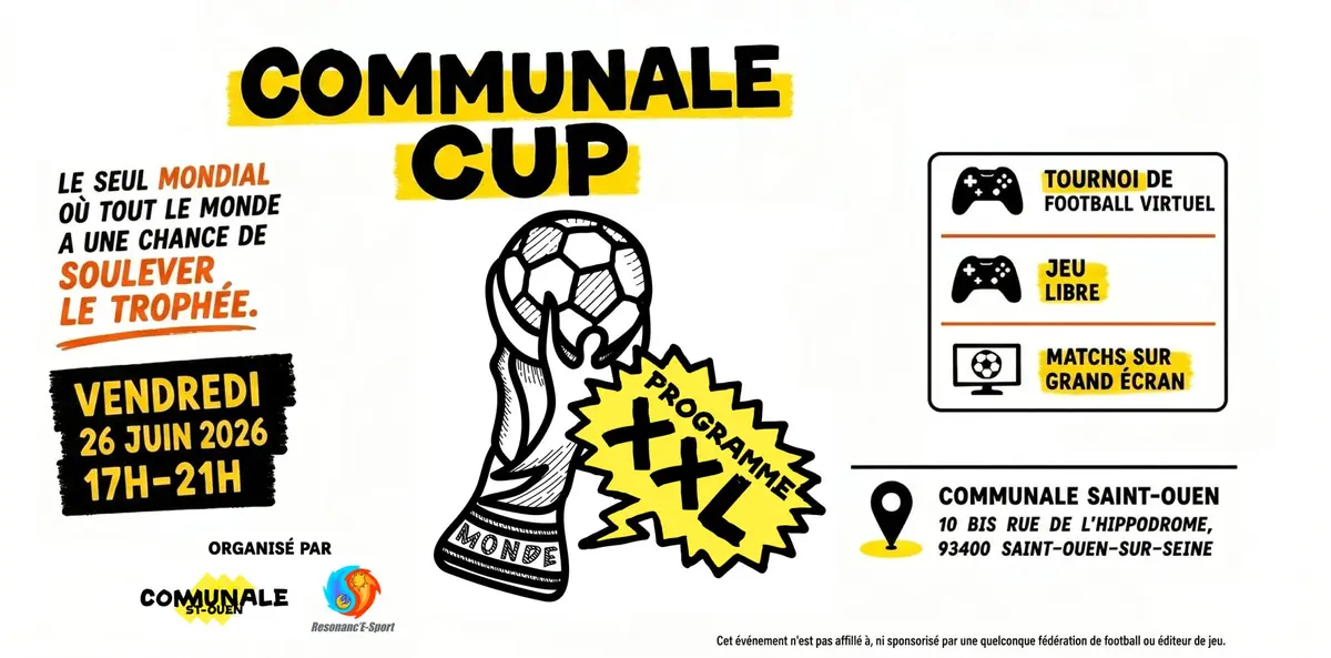Communale Cup – Tournoi de jeu vidéo & Coupe du Monde live