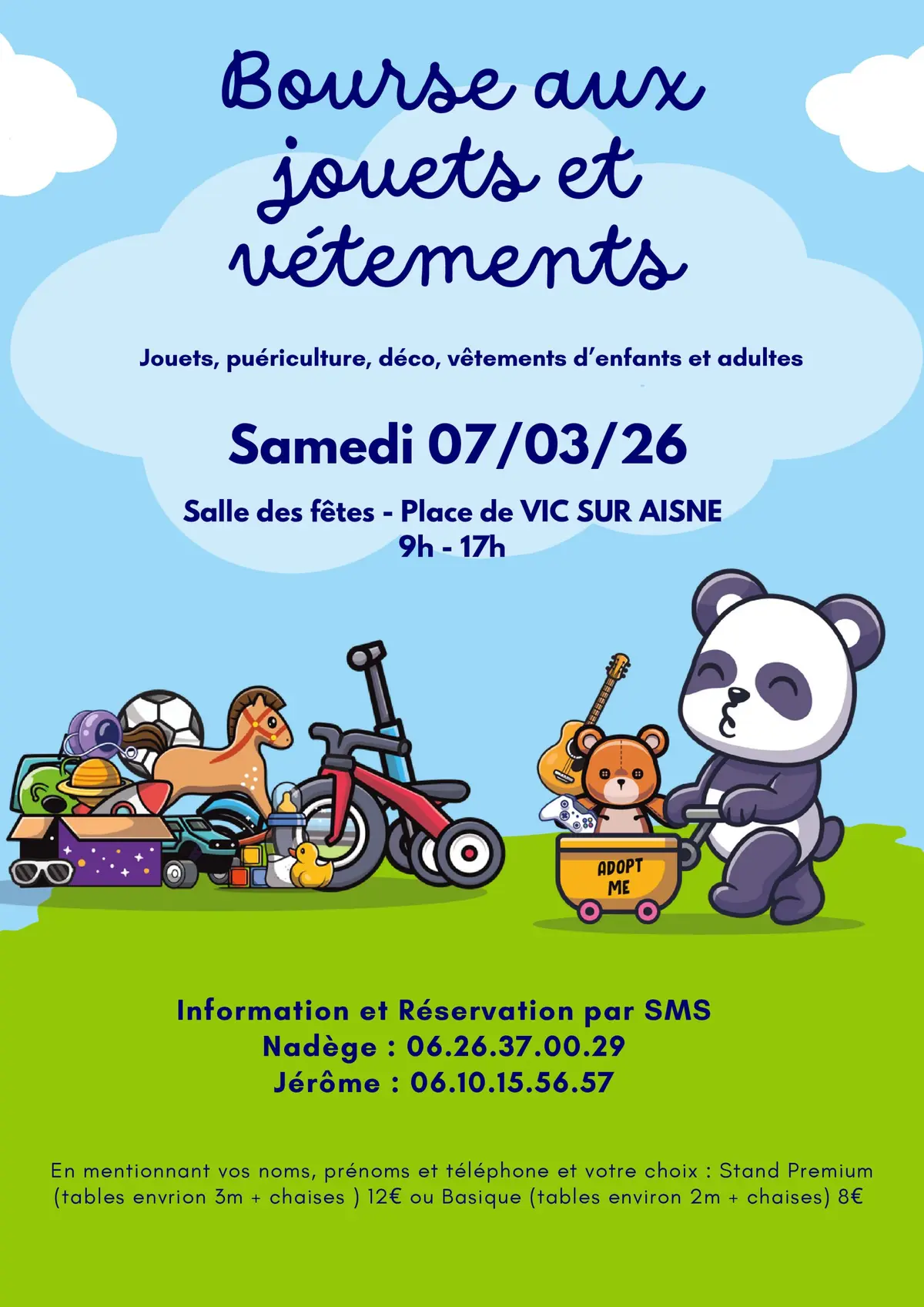 Bourse aux jouets et vetements