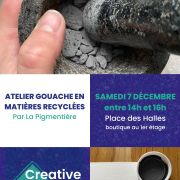 Atelier gouache en matières recyclées par La Pigmentière
