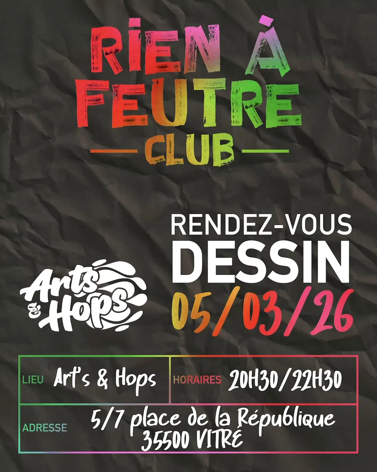 Rien à Feutre - rendez-vous dessin