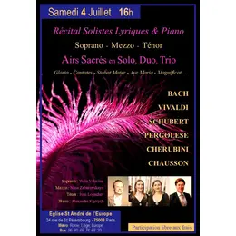 Récital, 3 Solistes Lyriques & Piano