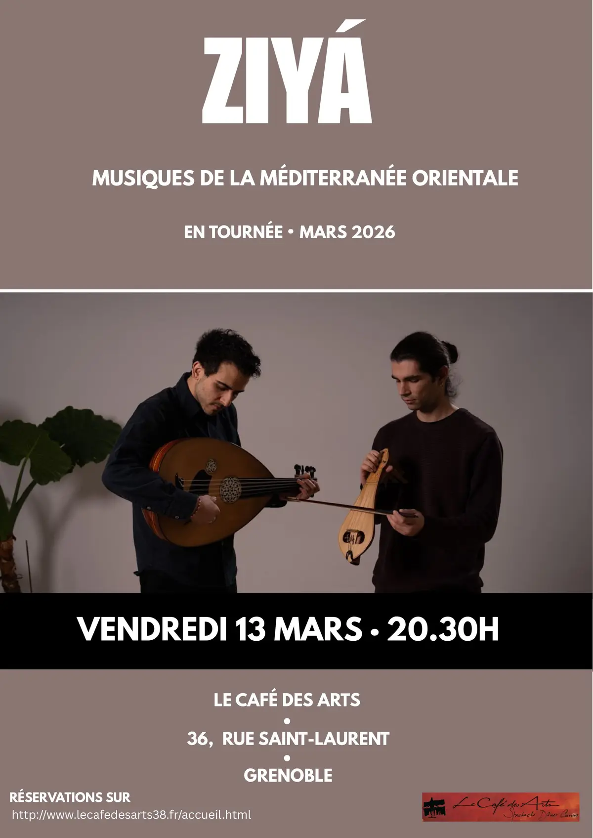Concert Ziyá-Musiques de la Méditerranée Orientale