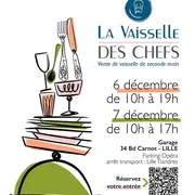 La Vaisselle des Chefs débarque à Lille - Vente éco-solidaire à GARAGE