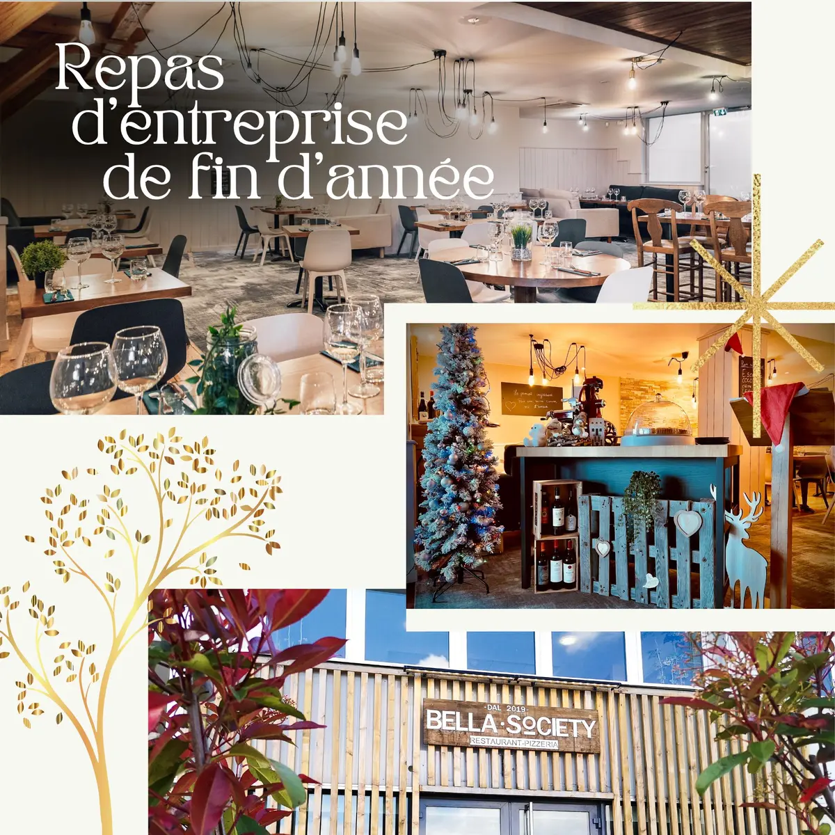 Repas d'entreprise de fin d’année - Bella Society