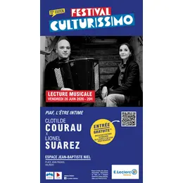 Festival Culturissimo - Lecture musicale de Clotilde Courau x Lionel Suarez