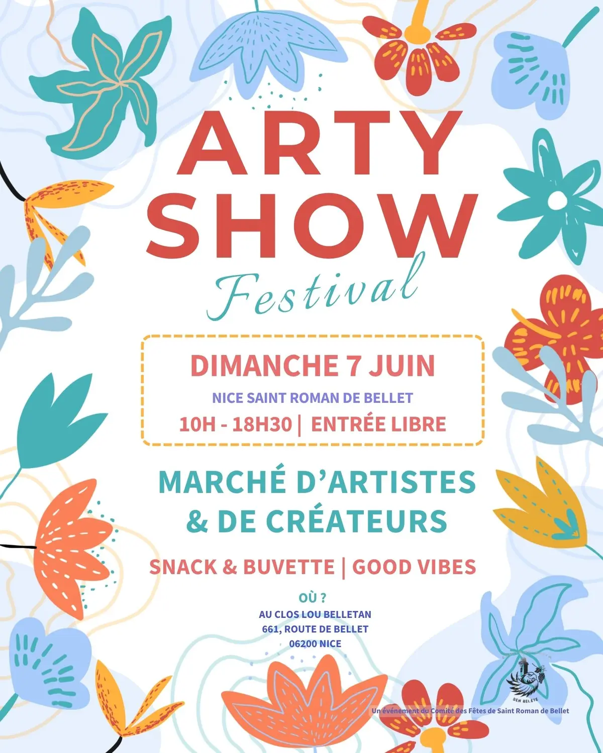 Arty Show Festival des Arts et des Créateurs à Nice Saint-Roman-de-Bellet