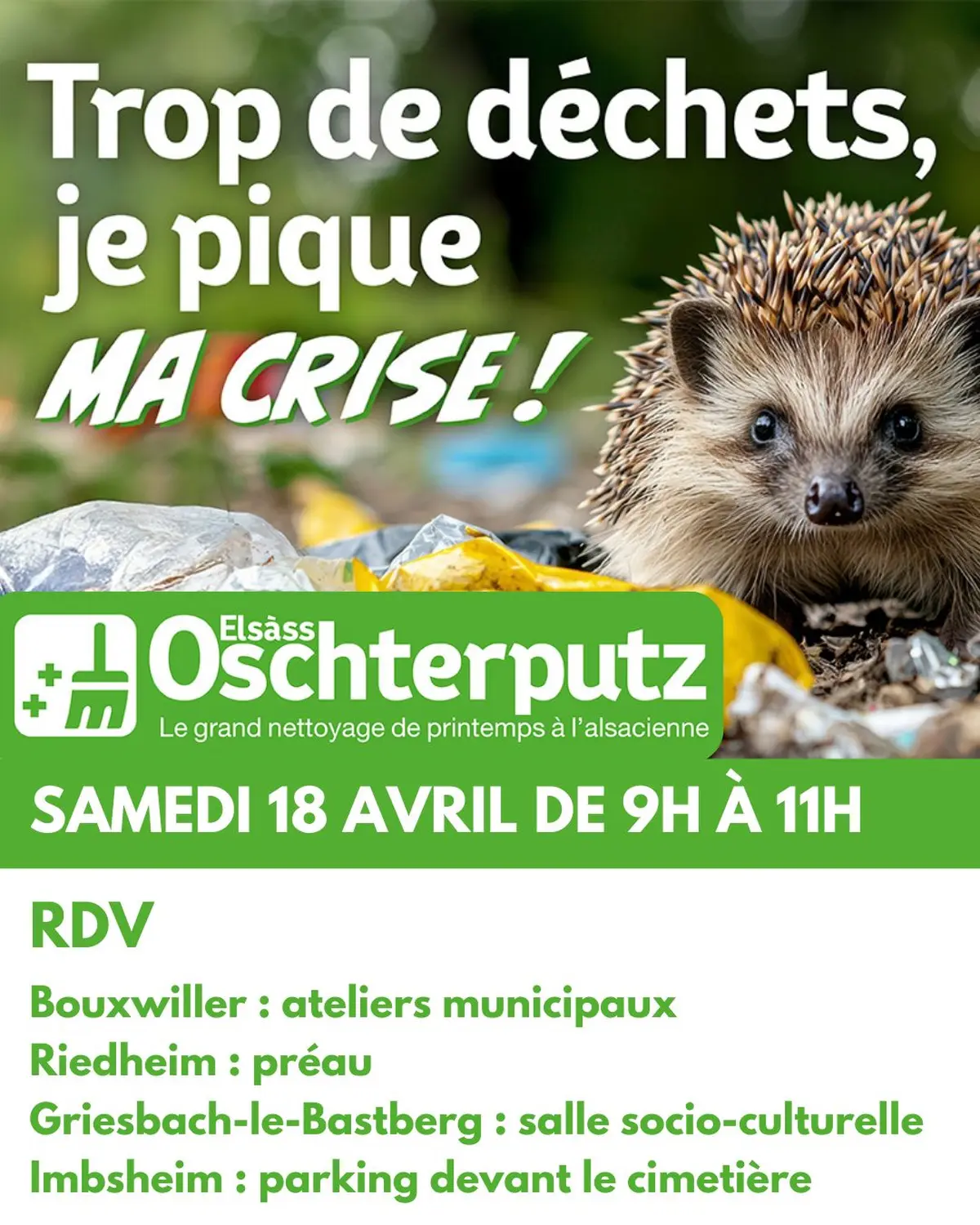 Oschterputz : nettoyage de printemps