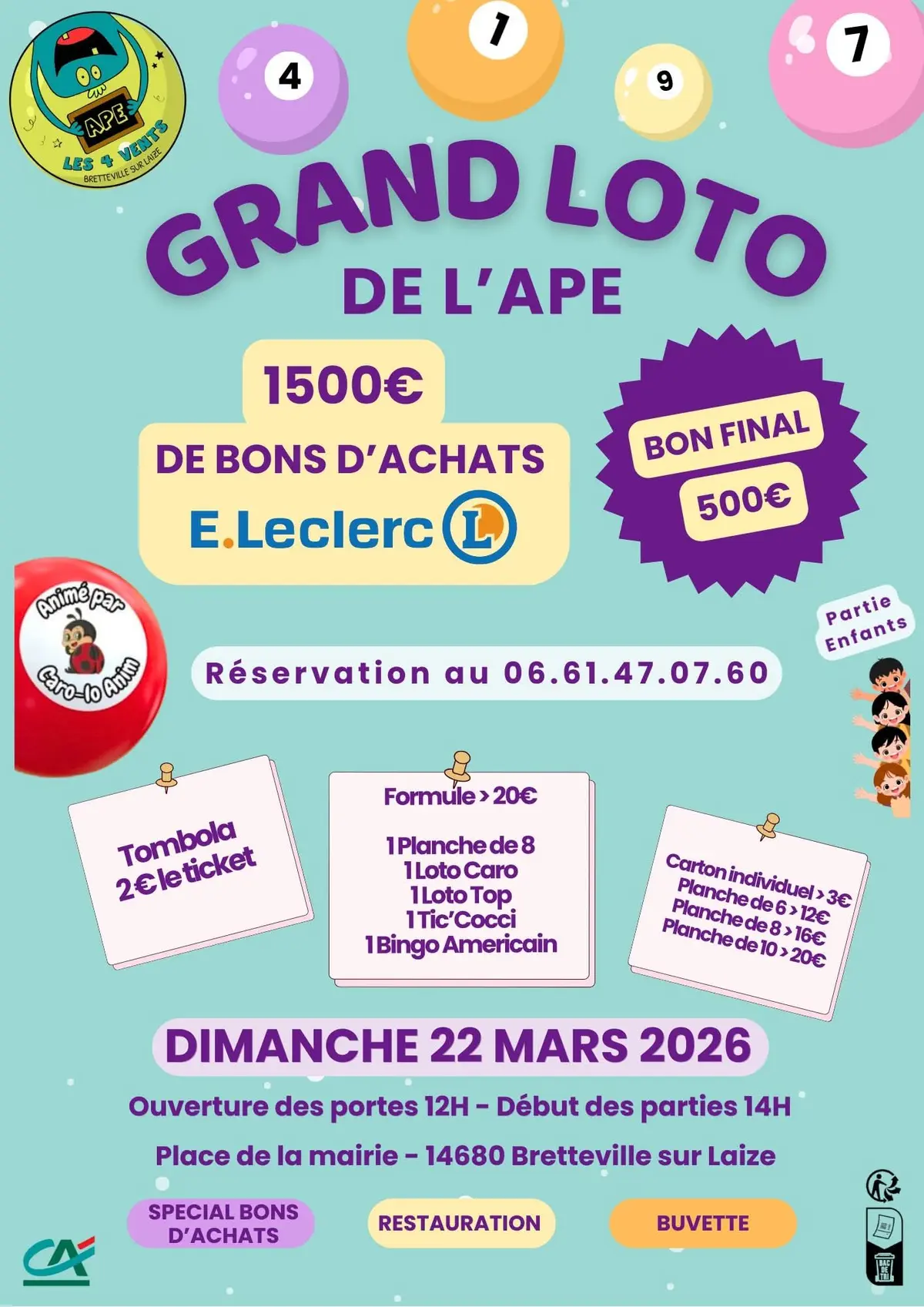 Grand loto de l'APE